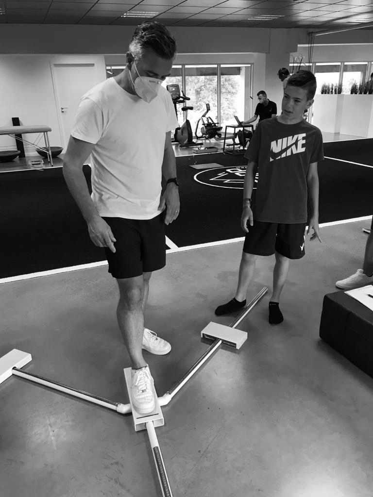 Stabiliteitstest door kinesitherapeut